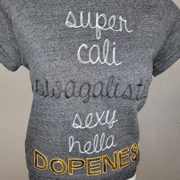 Bow & Drape Super Cali Swagalistic Sexy Hella Dopeness Short Sleeve S - Picture 3 of 11